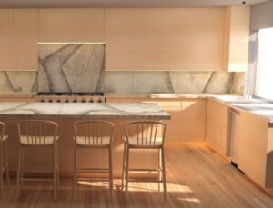 Super Early Process Kitchen Rendering by Steffi Reyes-Thomas for JG Color Studios - 2024