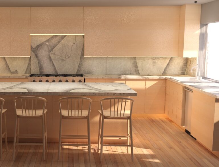 Super Early Process Kitchen Rendering  by Steffi Reyes-Thomas for JG Color Studios - 2024